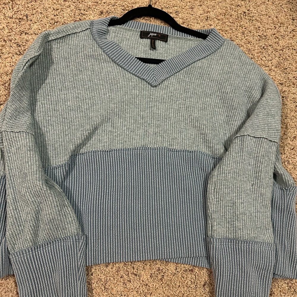 Striped V-Neck Sweater